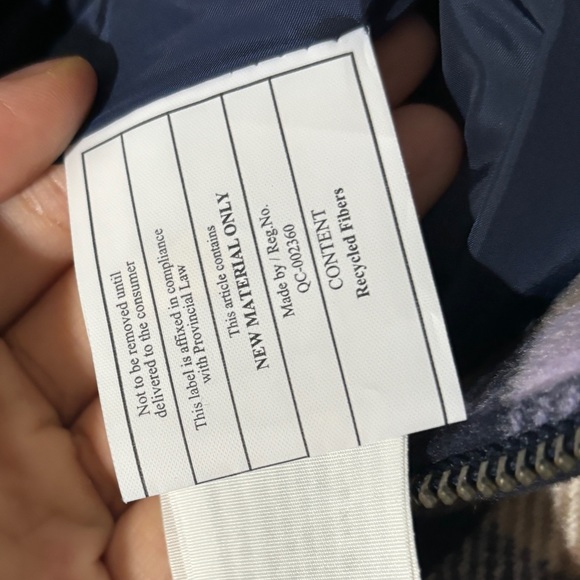 Holister purple plaid down jacket - Picture 3 of 5